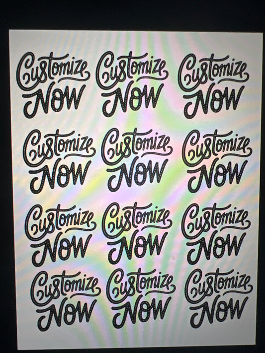 Custom sticker sheet
