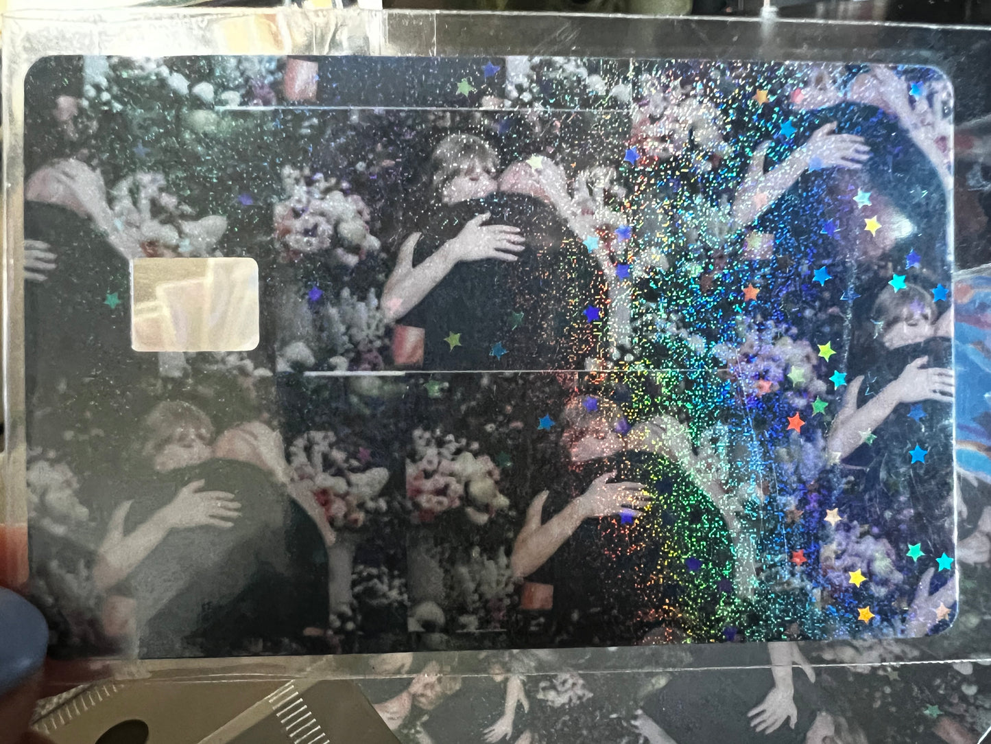 Debit card skin with card trader chip slot