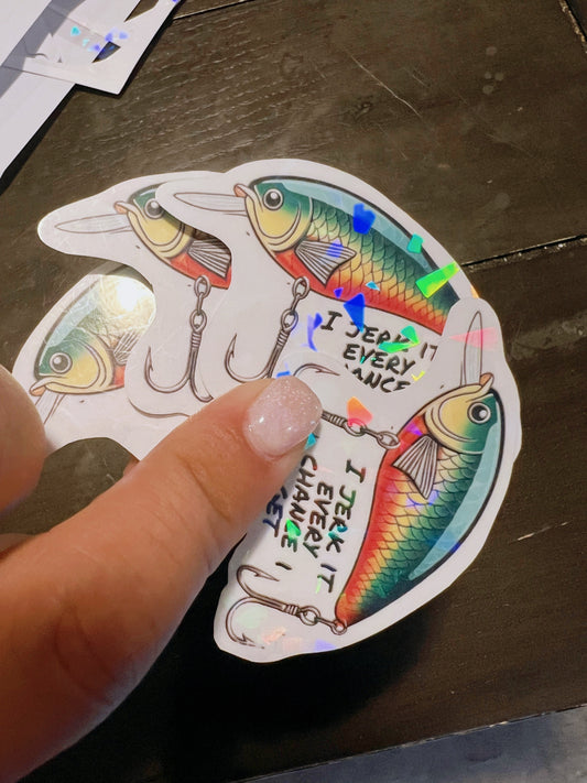 Jerk it sticker