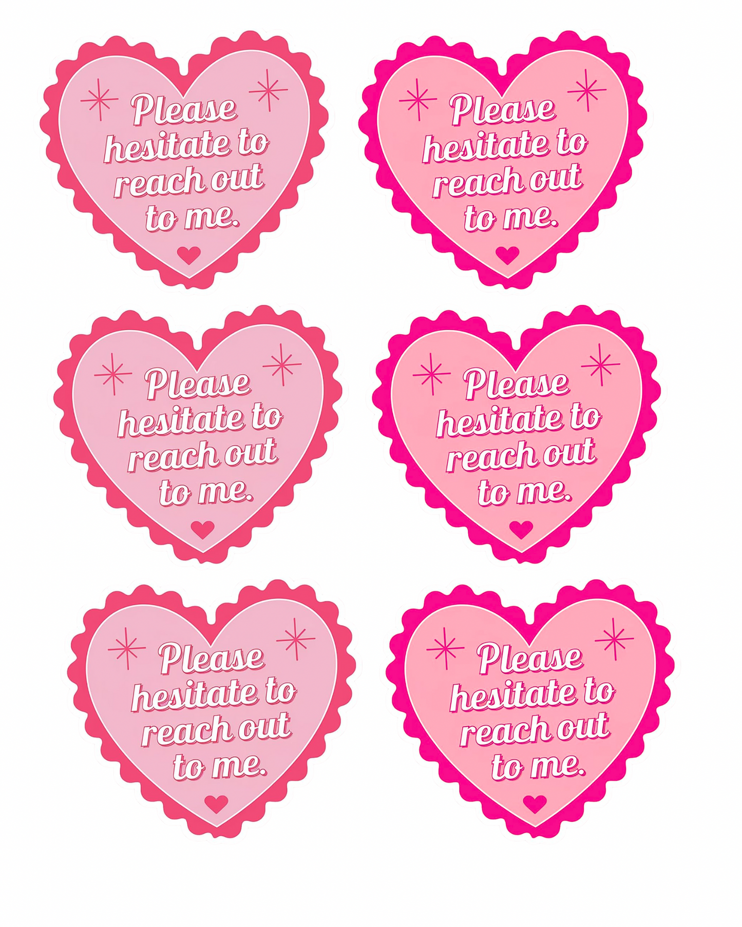 Please hesitate sticker