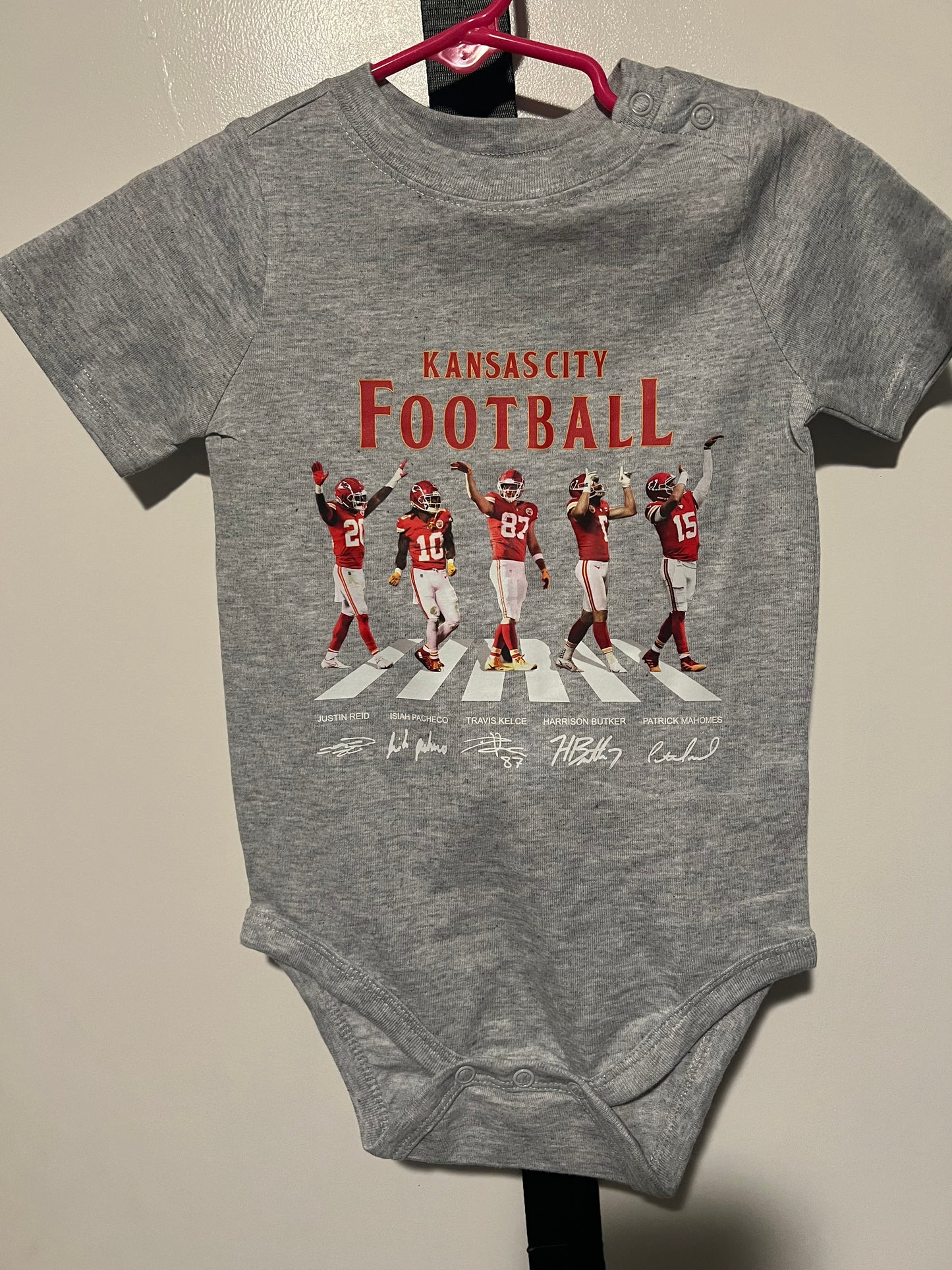 Kc football onesie