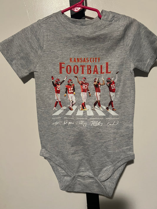 Kc football onesie