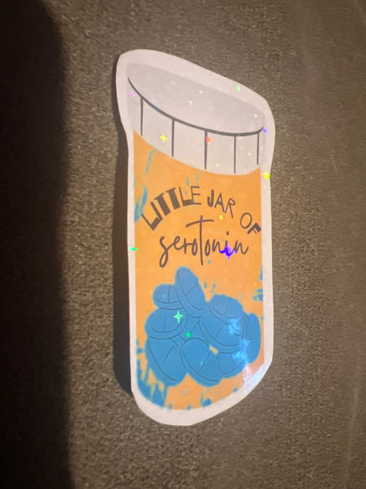 Little jar or serotonin sticker