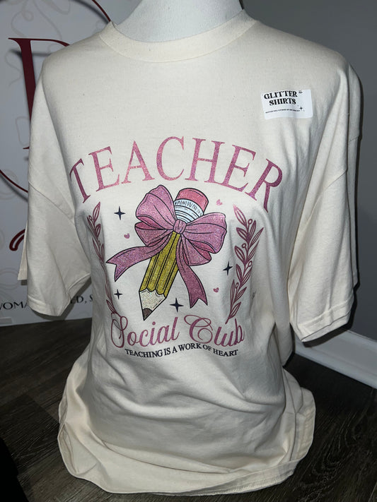 Teacher social tee