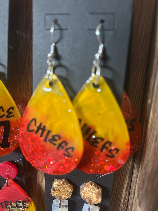Graffiti chiefs earrings