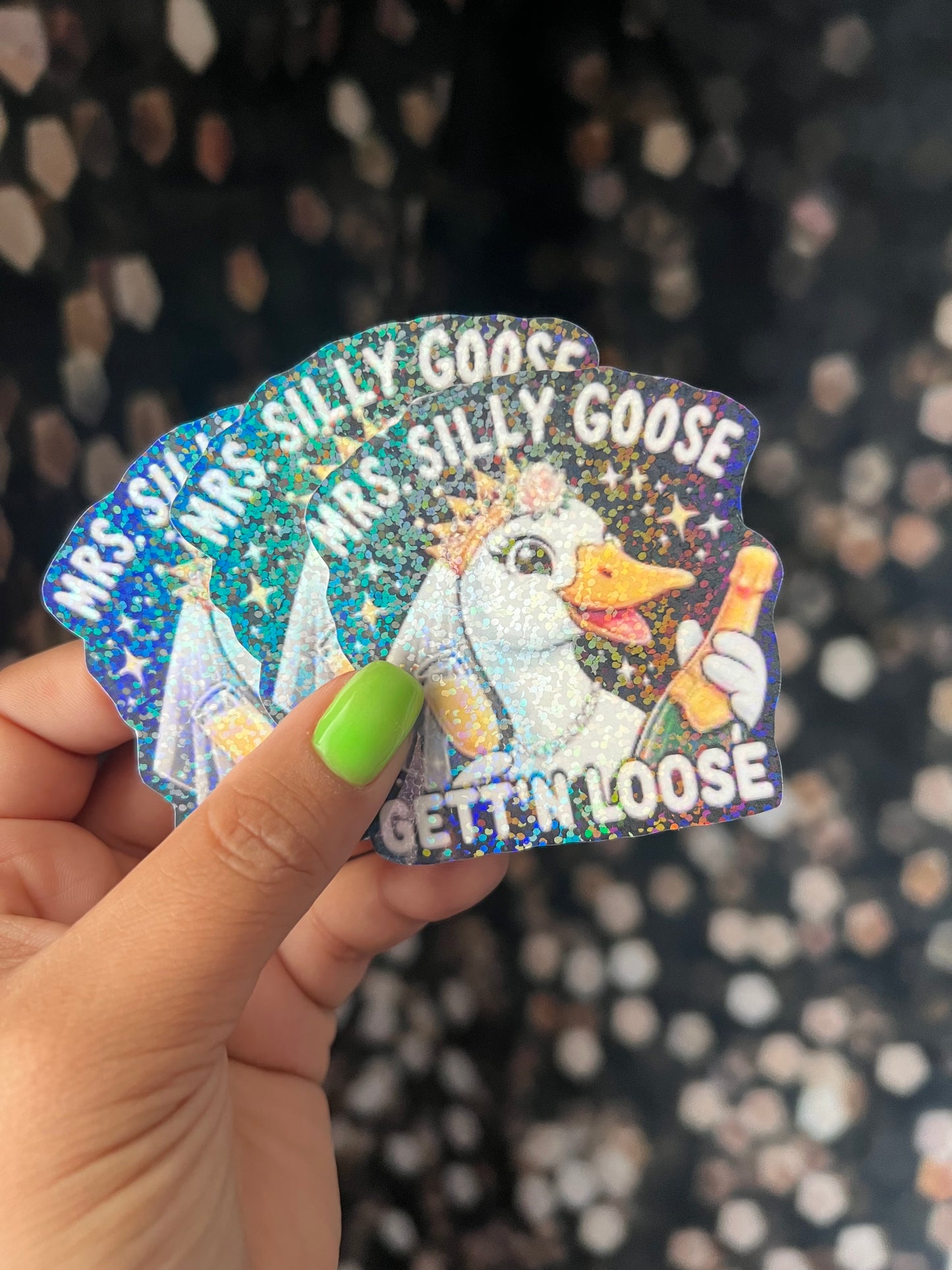 Mrs silly goose sticker