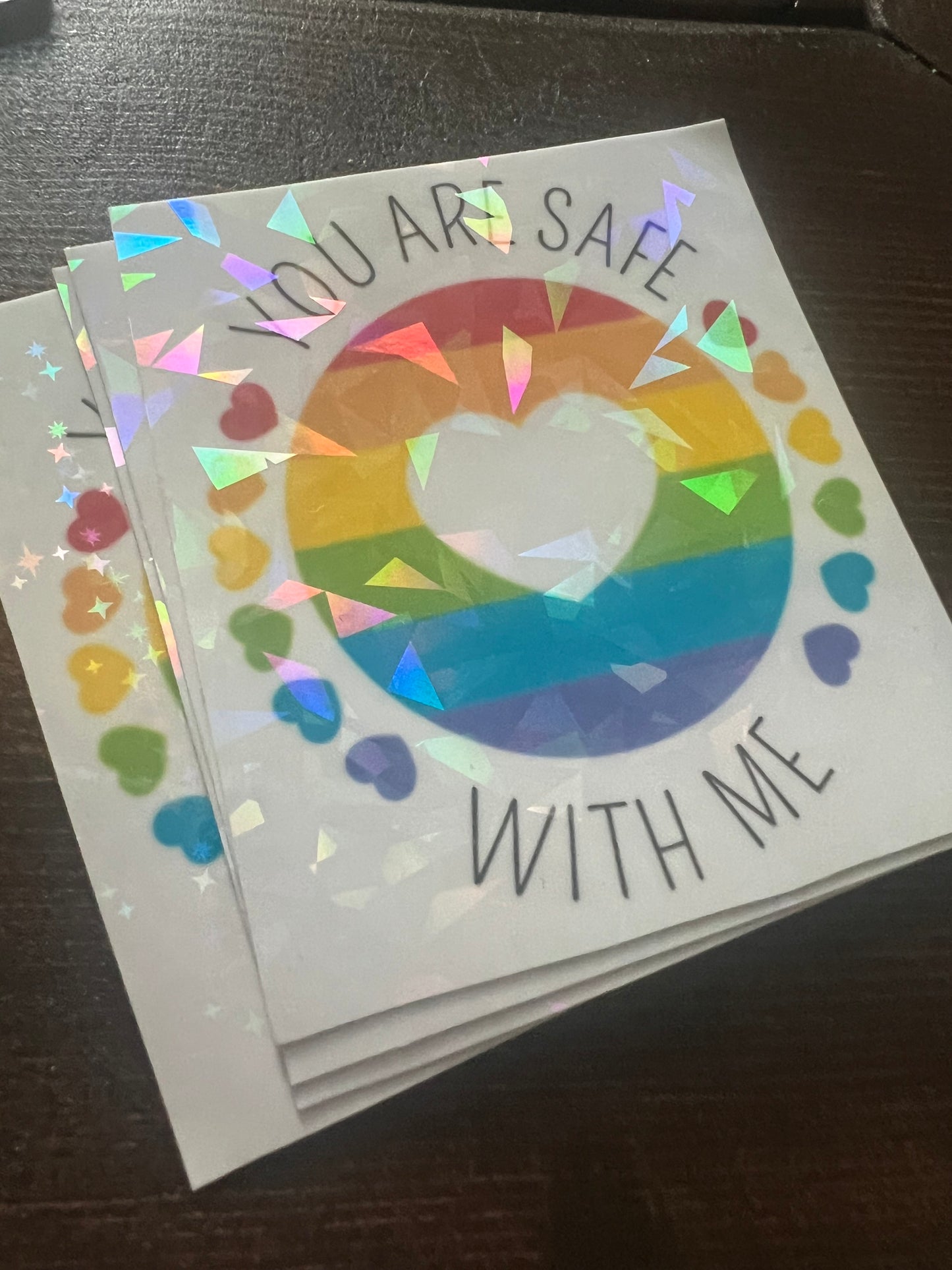 Safe with me sticker