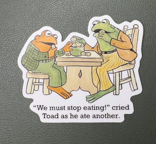 Frog and toad sticker