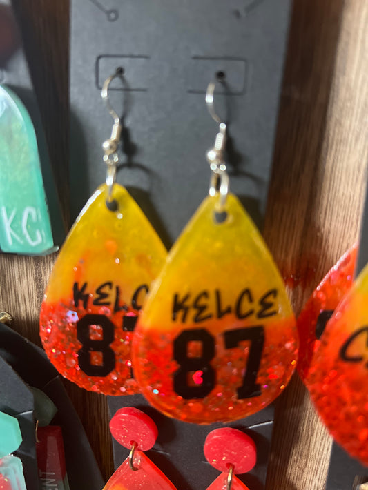 Kelce graffiti earrings