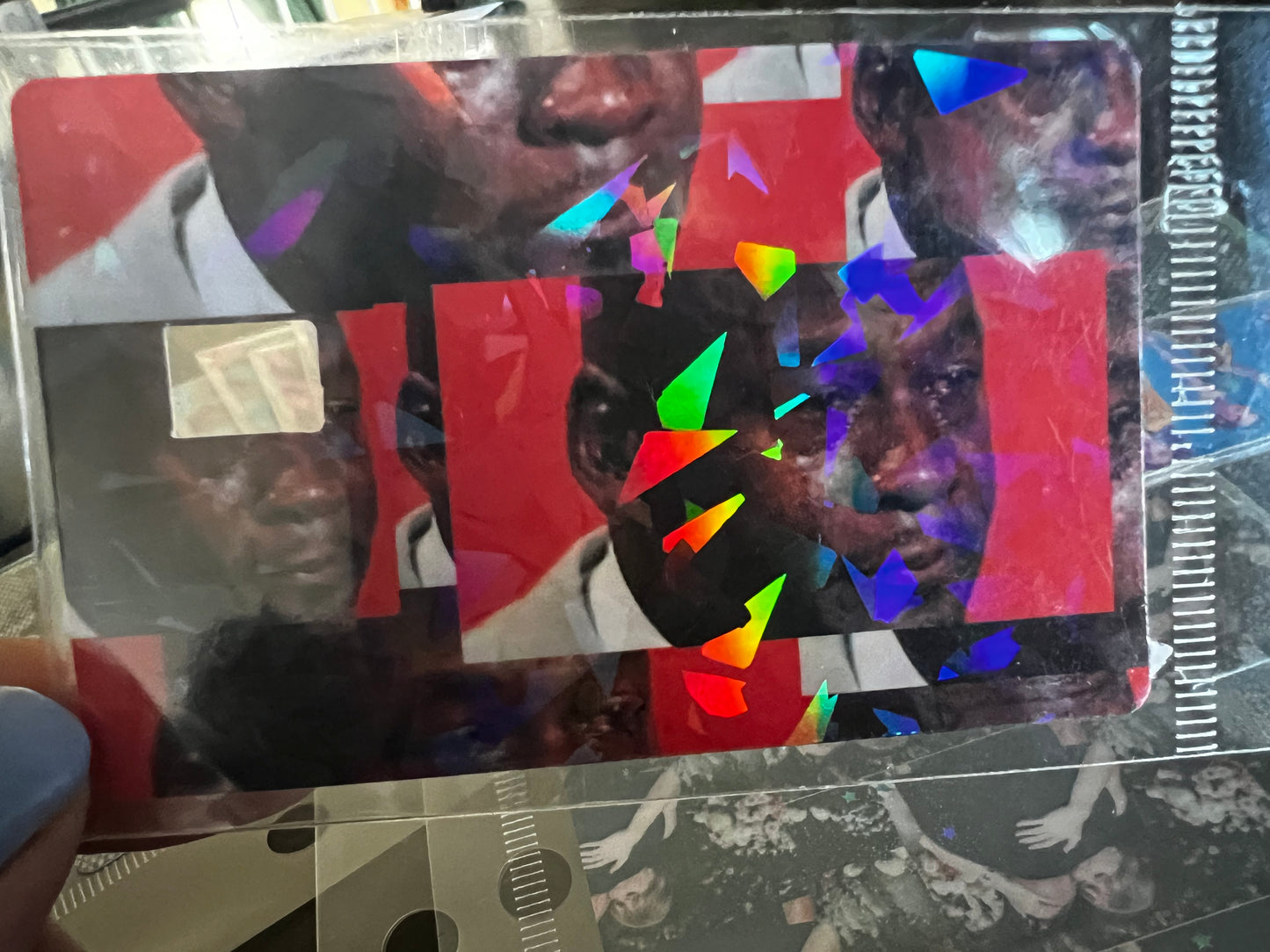 Debit card skin with card trader chip slot