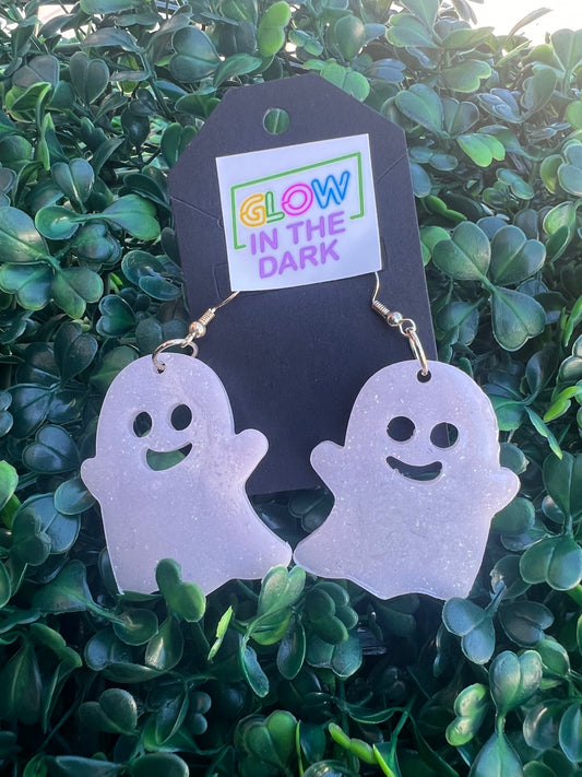 Glow ghost earrings