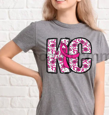 KC Pink ribbon tee