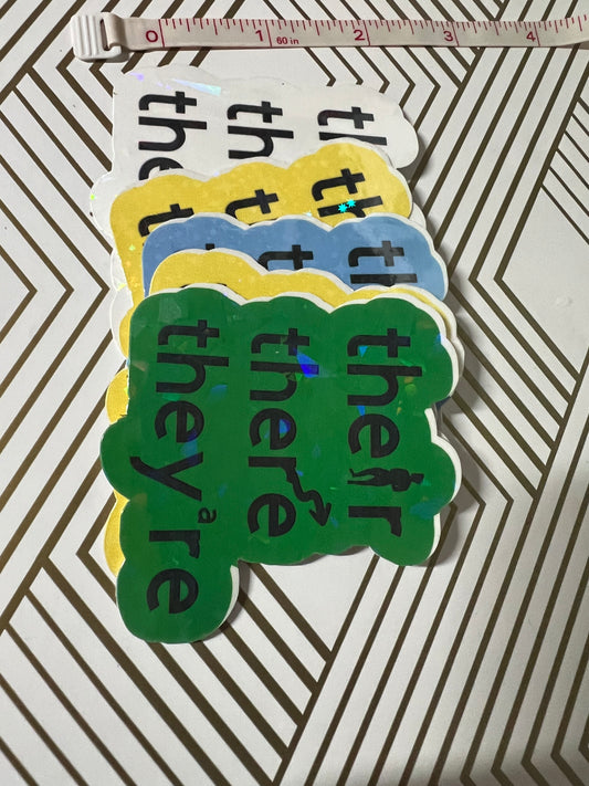 Their they're there sticker