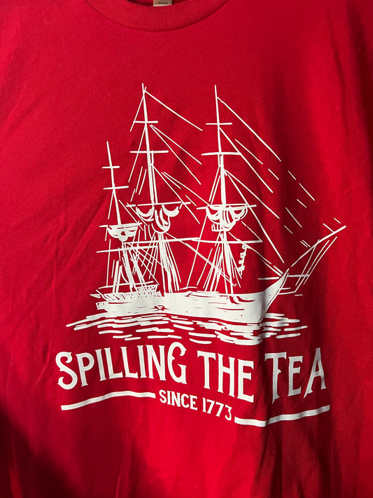 Large Spilling the tea tee