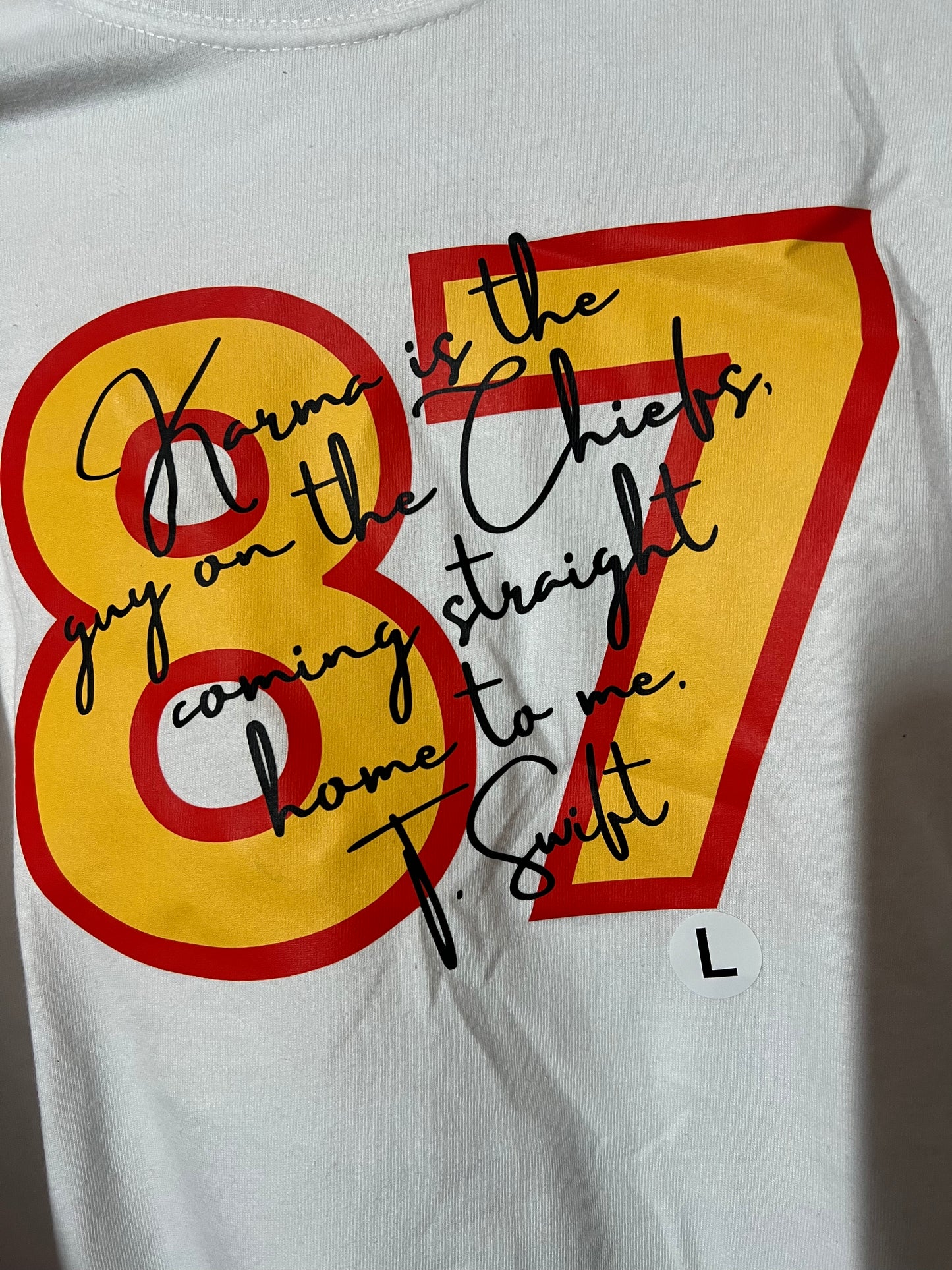 Large Karma is the guy tee