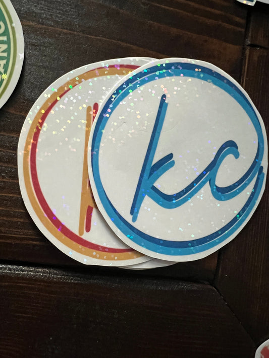 KC circle sticker